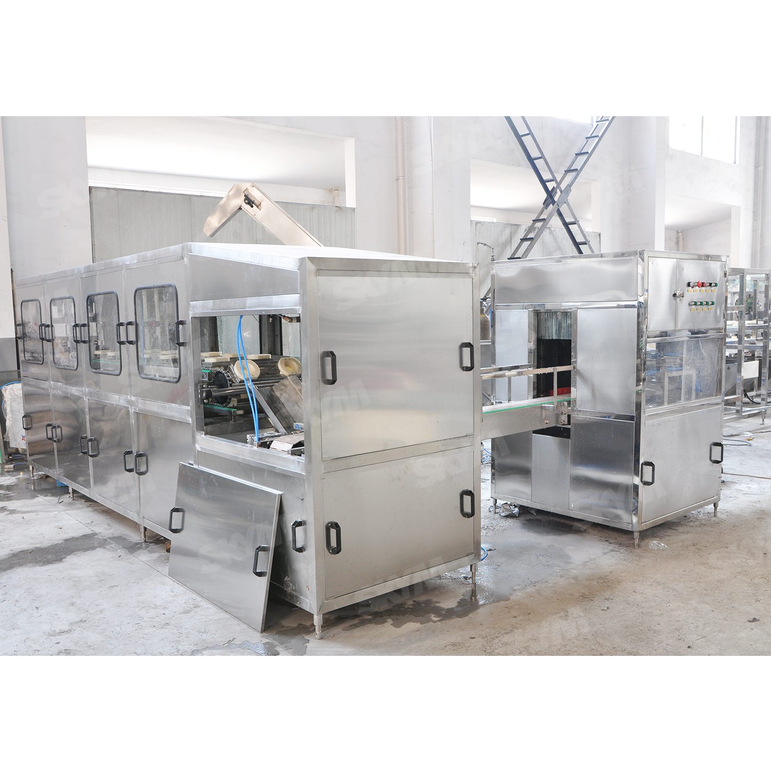 5 Gallon Barrel Water Filling And Packing Production Machine 